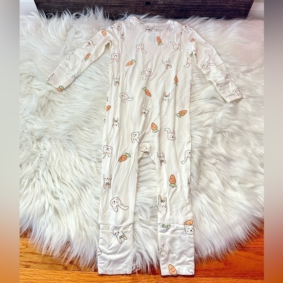 STAINF | 🥕 Bamboo Convertible Zip Easter Romper - Picture 3 of 6